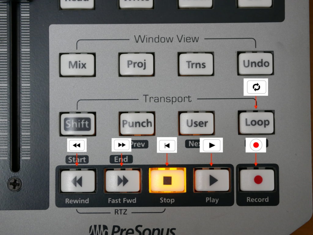 Faderportのアサイン例